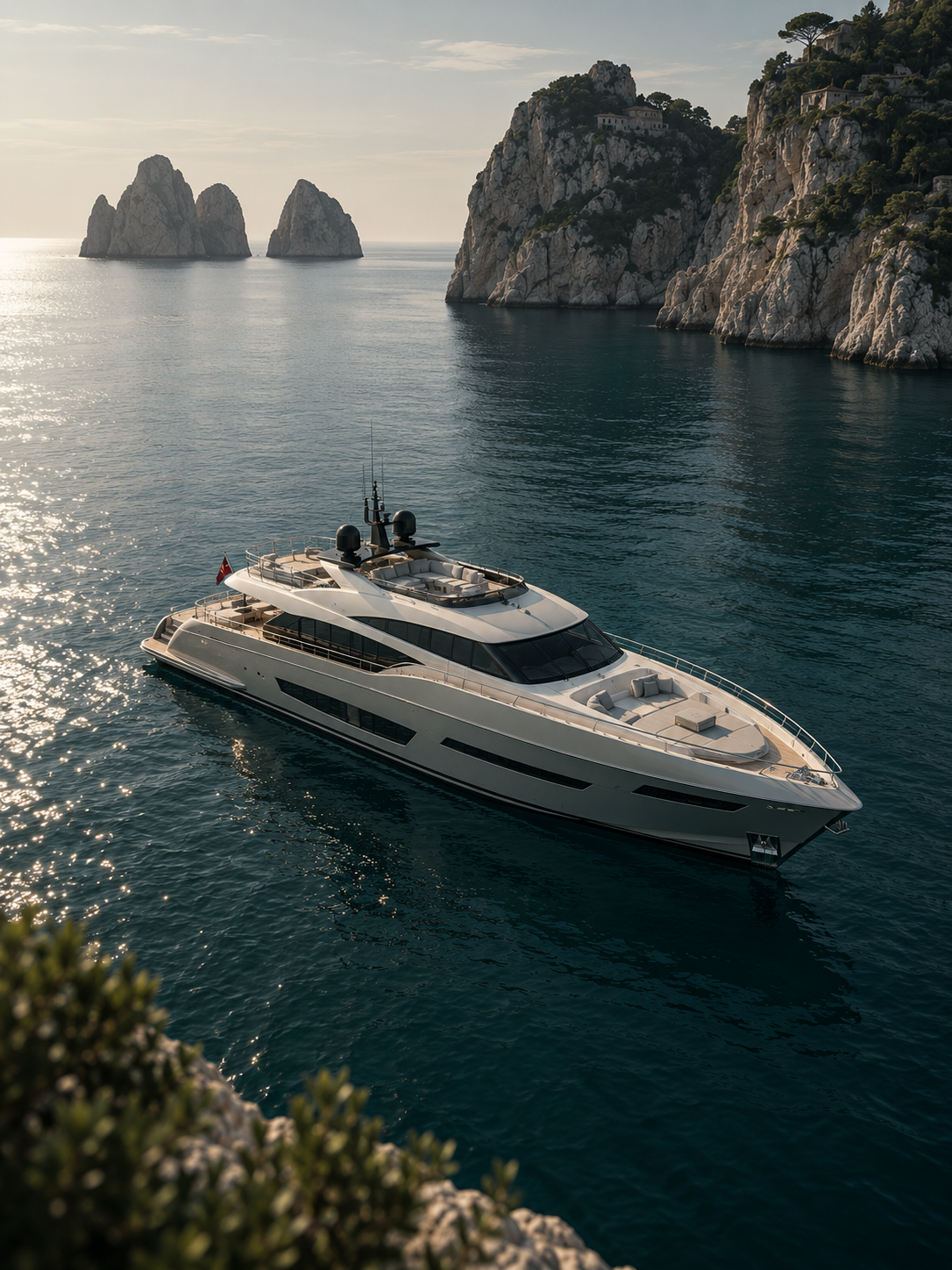 Eclipse yacht on the water